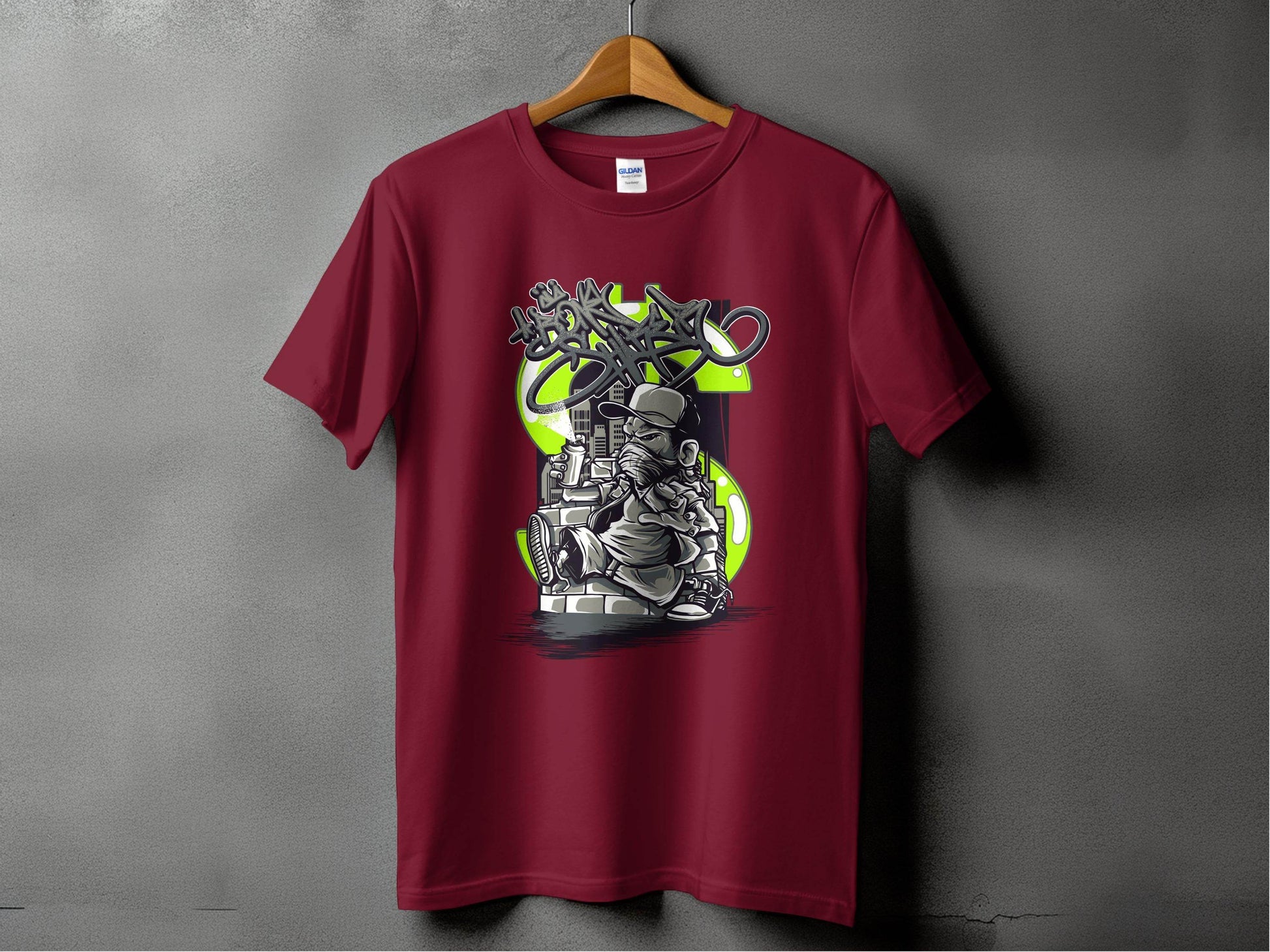 Urban Street Art Graffiti Character Design Printed T-Shirt - Design & Vybe