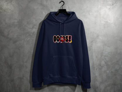 OOOPS With Red Lips Fashion Statement Hoodie - Design & Vybe