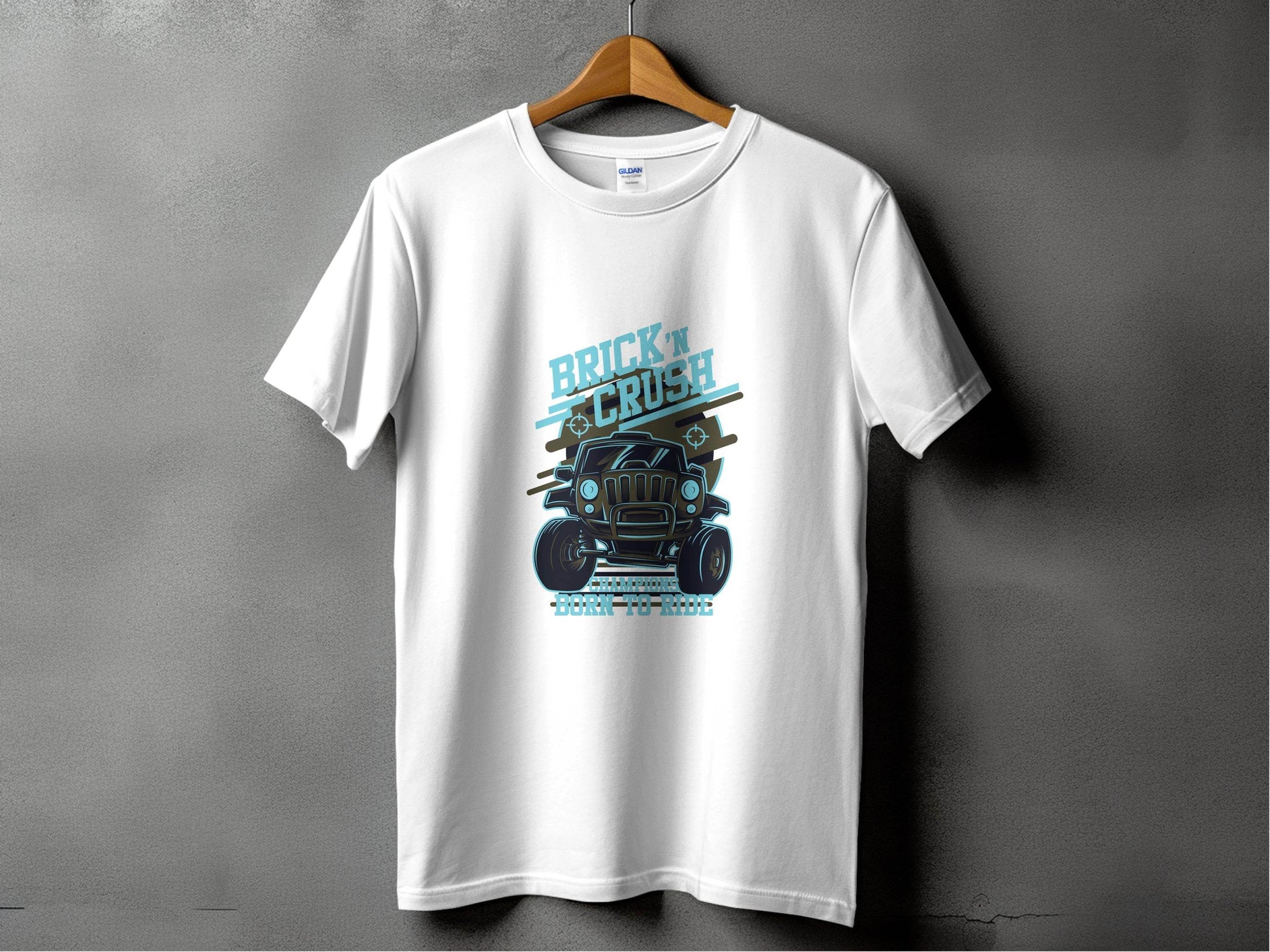 Brick n Crush Champions Born to Ride Graphic T-Shirt - Design & Vybe