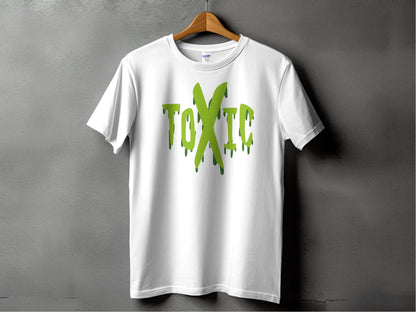 Unique Graphic Toxic Green Dripping Graffiti Text Design T-shirt - Design & Vybe