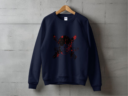 Skull and Crossbones with Swords Graphic Sweatshirt Product