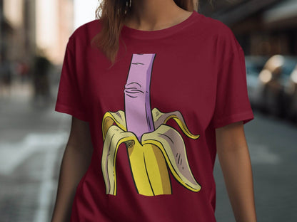 Fun Banana Cartoon and Vibrant Art Design T-Shirt - Design & Vybe