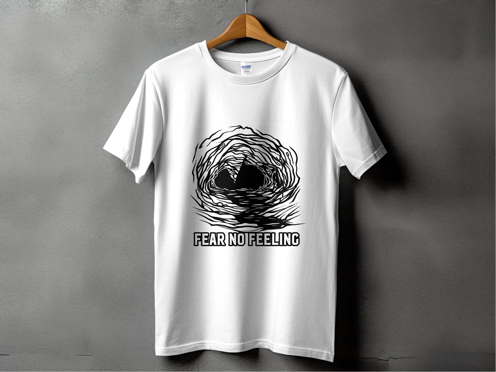 Fear No Feeling Artistic Graphic T-Shirt - Design & Vybe