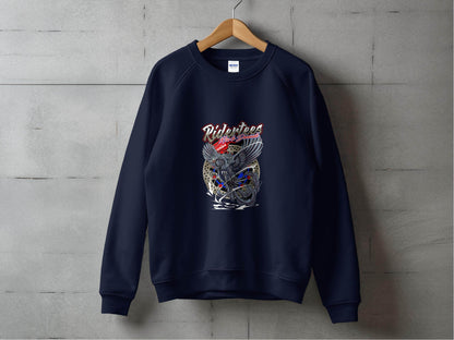 Ridertees Rise to Dominate Phoenix Design Graphic Sweater - Design & Vybe