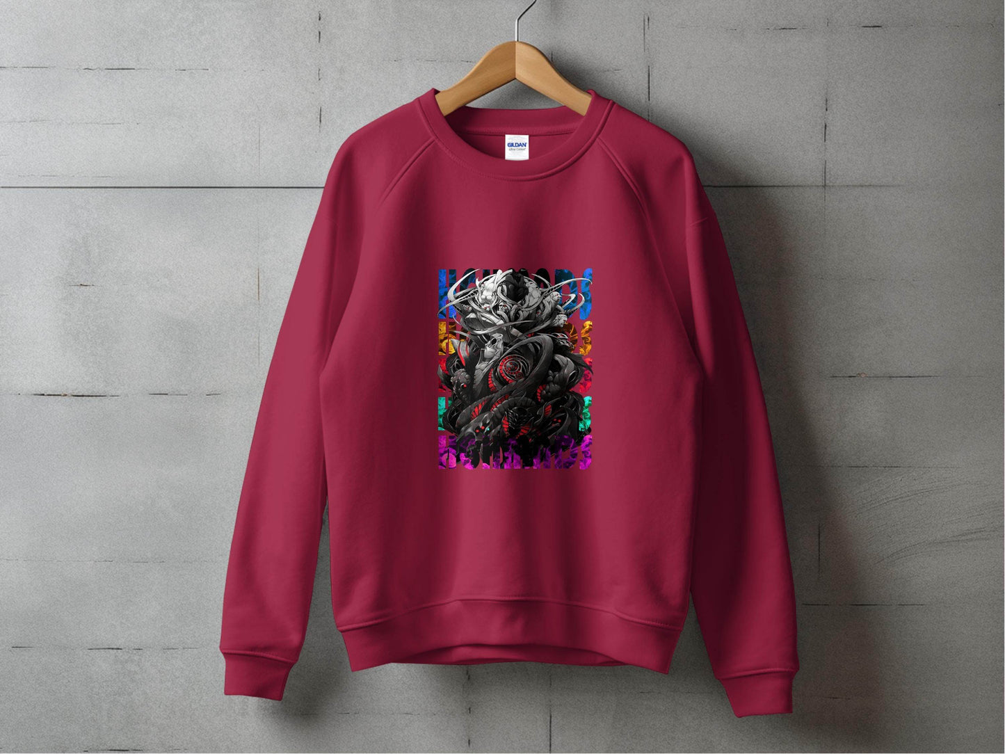 Complex Creature Design with Colorful Accents Premium Sweater - Design & Vybe