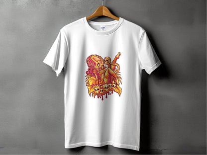 Predator Resting Atop Skulls Graphic T-Shirt - Design & Vybe