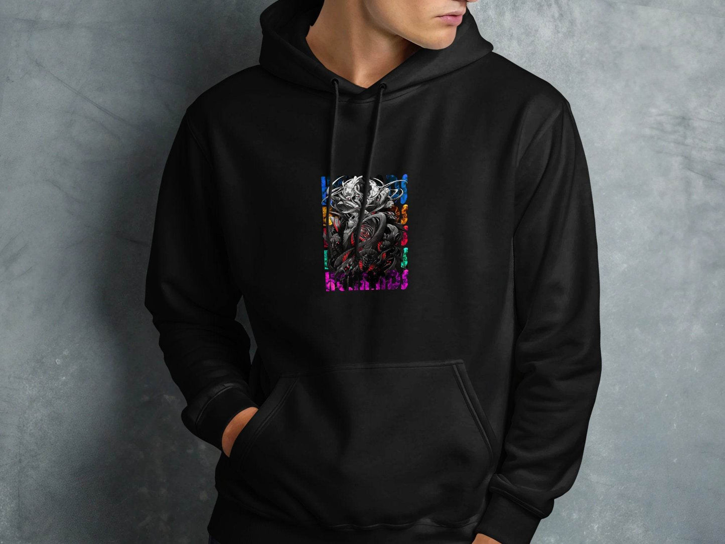 Complex Creature Design with Colorful Accents Premium Hoodie - Design & Vybe