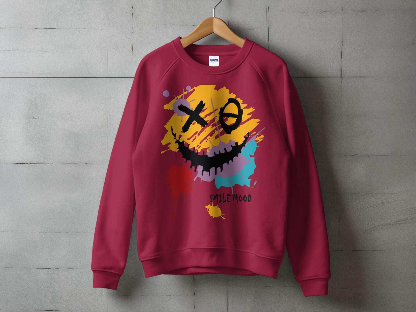 Colorful Smile Mood Abstract Art Sweater - Design & Vybe