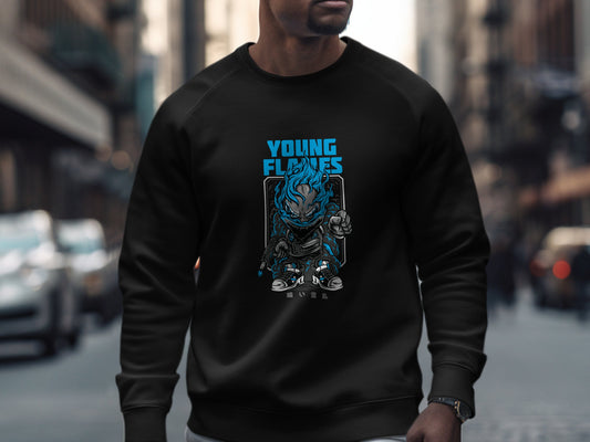 Young Flames Graphic Print Sweatshirt product type