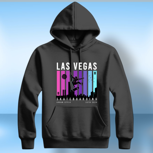 Las vegas skateboarding T-shirt - Image 2