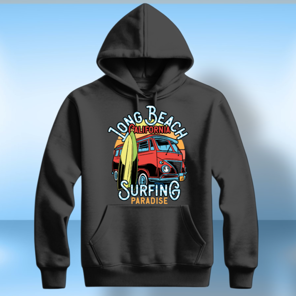 Long beach California surfing paradise T-shirt - Image 2