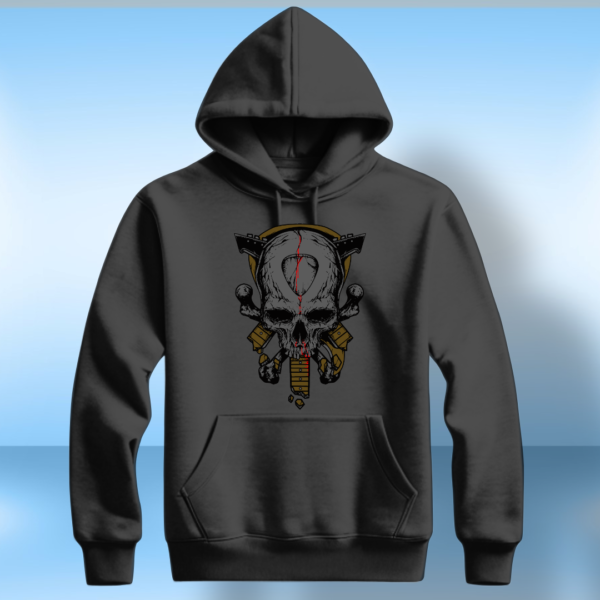 Skull with Guitar T-shirt - Image 2