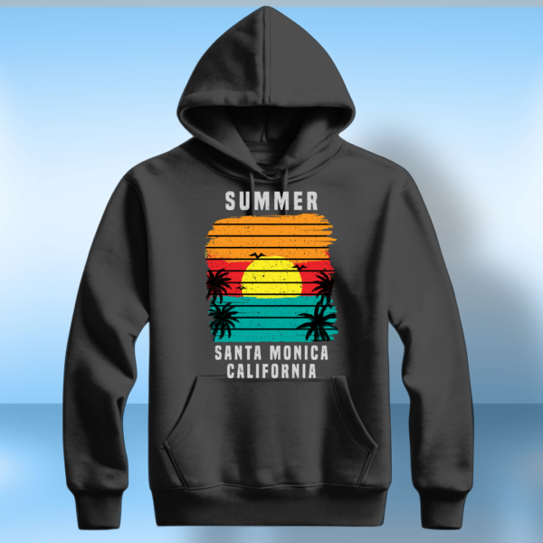 Summer Santa Monica California T-shirt - Image 2