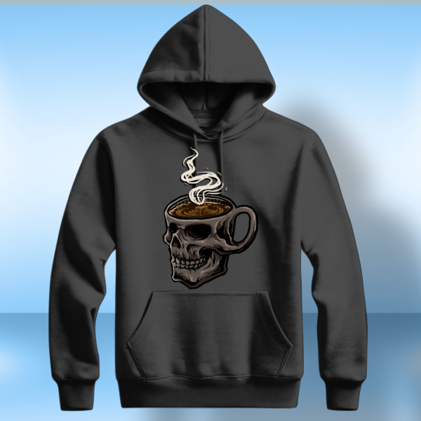 skull coffee mug T-shirt - Image 2