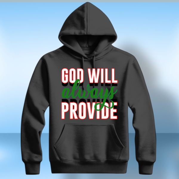 God Will Always Provide T-Shirt - Image 3