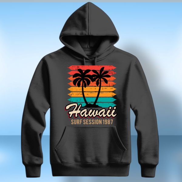 Hawaii Surf Session 1987 T-shirt - Image 2