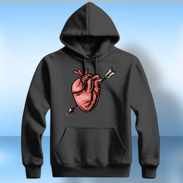 Heart with arrow T-shirt - Image 2