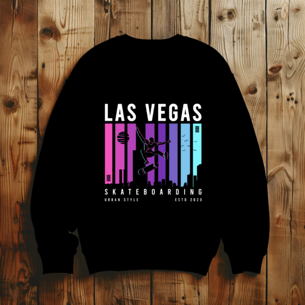 Las vegas skateboarding T-shirt - Image 3