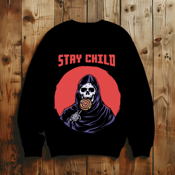 Stay child with grim reaper T-shirt - Image 6