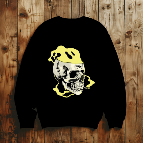 Skull smoking T-shirt - Image 3