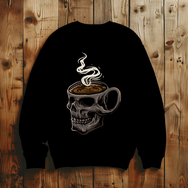 skull coffee mug T-shirt - Image 3