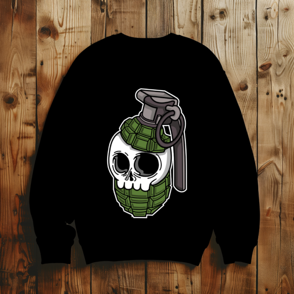 Skull grenade T-shirt - Image 3