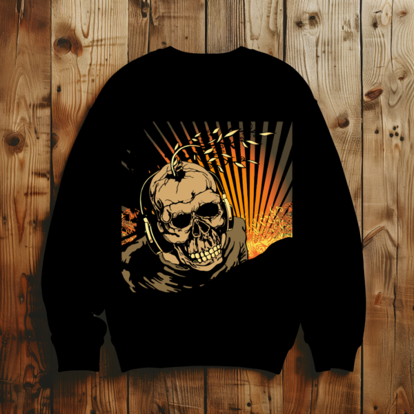 Skull with plant T-shirt - Image 3