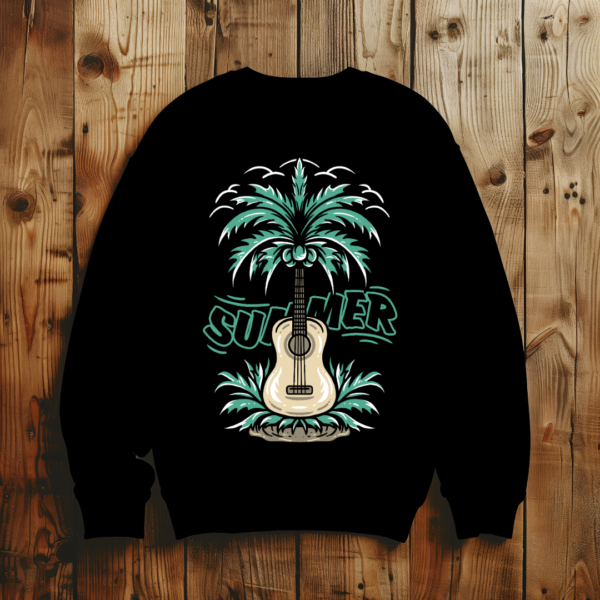 Summer with guitar tree T-shirt - Image 3