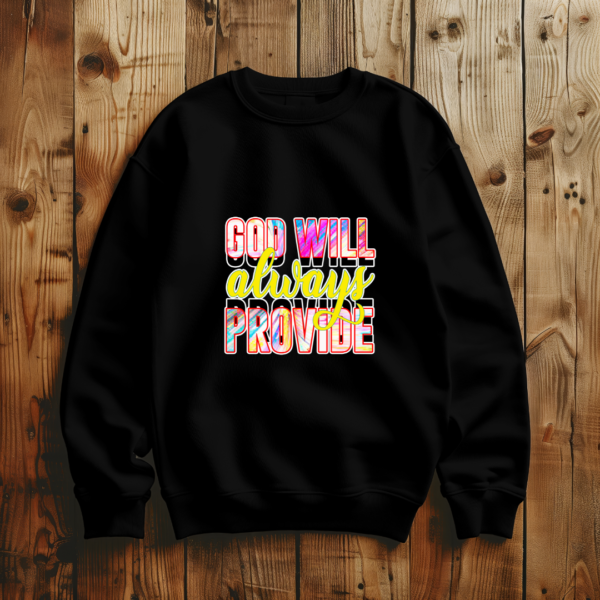 God Will Always Provide T-Shirt - Image 2