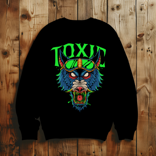 Toxic Tiger Face T-Shirt - Image 2