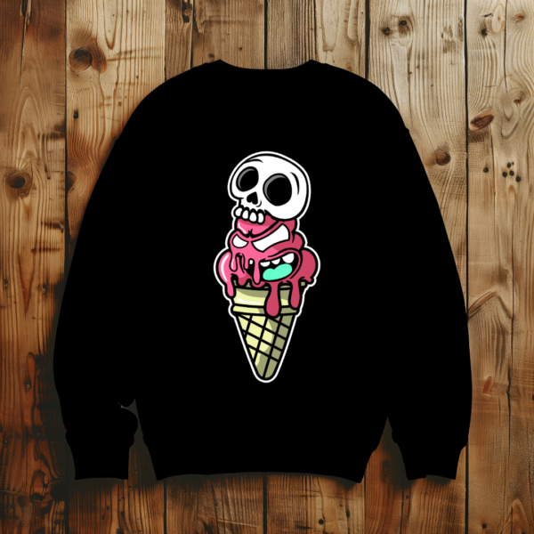 Ice cream with skull T-shirt - Image 3