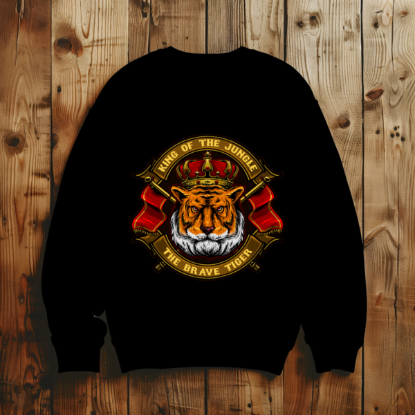 King of the jungle The brave tiger T-shirt - Image 3