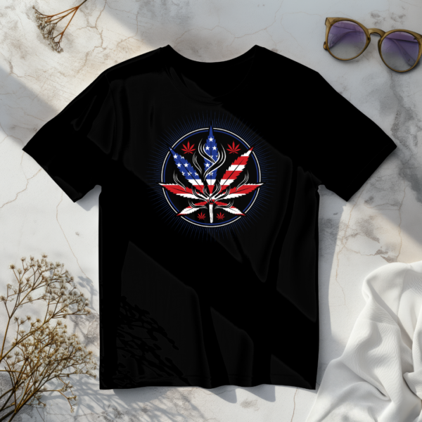 Stars,Stripes and leaves T-shirt - Image 4