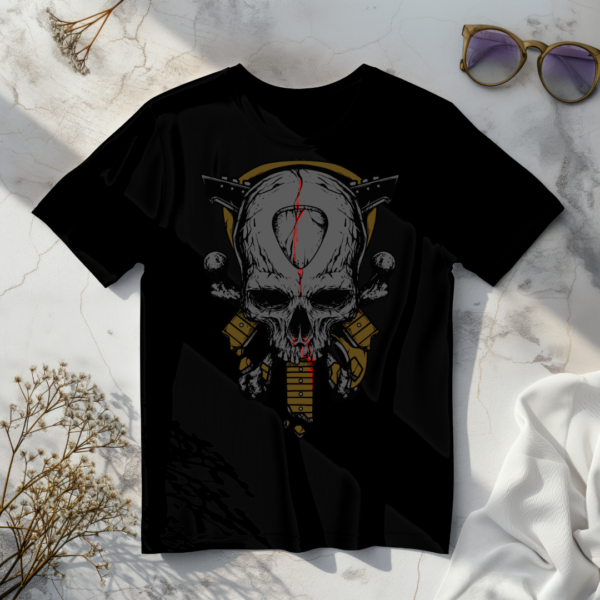 Skull with Guitar T-shirt - Image 4