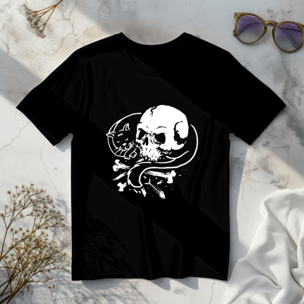 Skull & Cat Black t-shirt