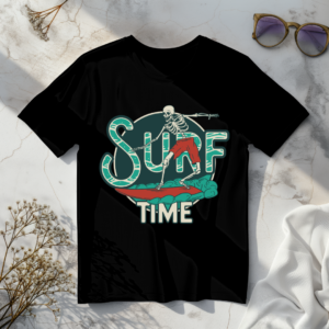 Surf Time Black t-shirt