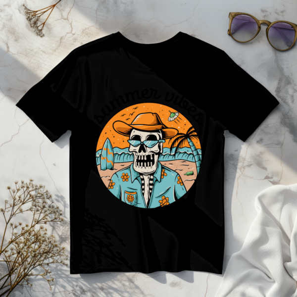 Summer vibes Black t-shirt