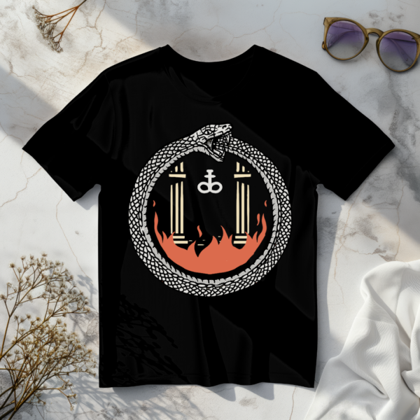 Snake with fire T-shirt - Image 4