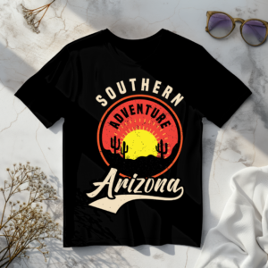 Southern adventure Arizon black t-shirt