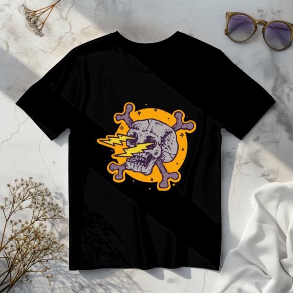 Thunder Eyes Skull T-Shirt