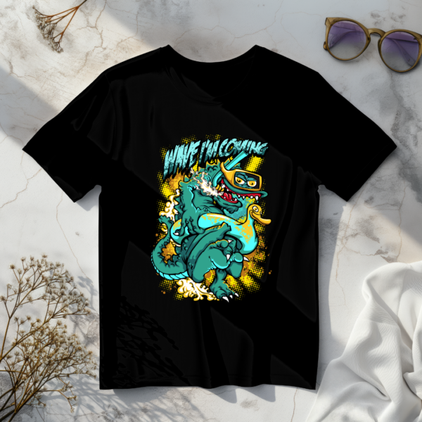 Wave Incoming With Sea Creature T-Shirt