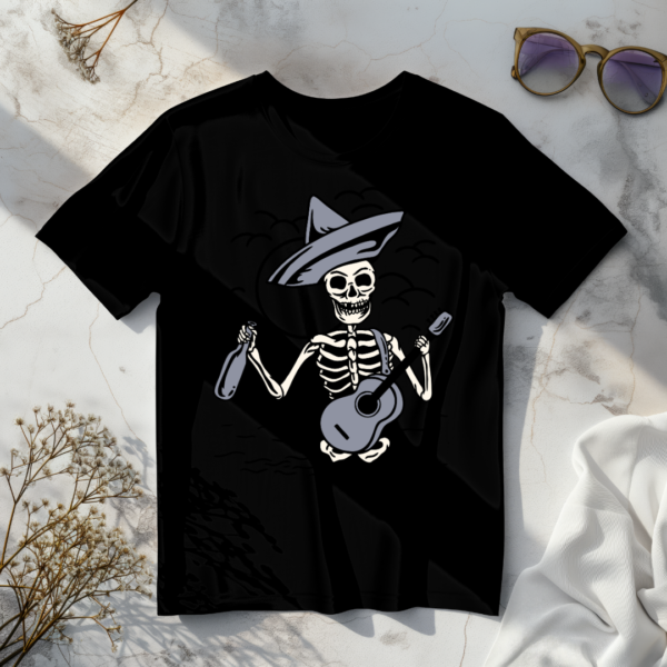 Guitarist Skeleton T-shirt - Image 4