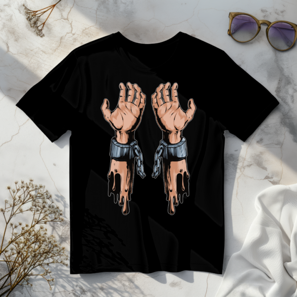 Hand cuffed T-shirt - Image 4