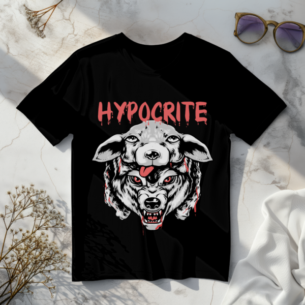 Hypocrite Terror wolf T-shirt - Image 4