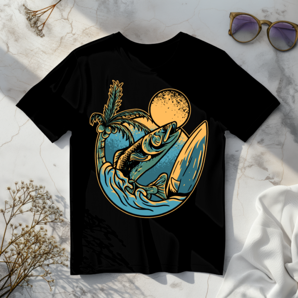 Island with sun T-shirt - Image 4