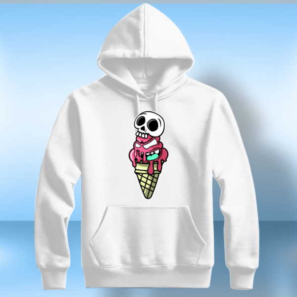 Ice cream with skull T-shirt - Image 4