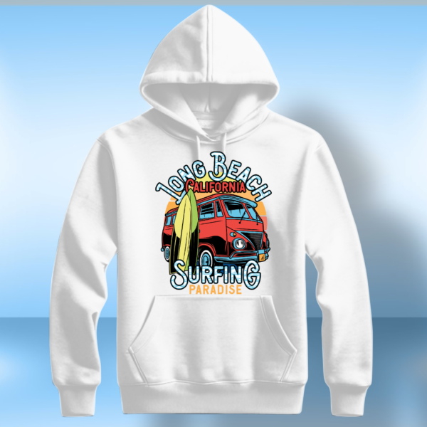 Long beach California surfing paradise T-shirt - Image 4