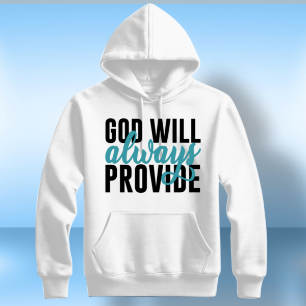 God Will Always Provide T-Shirt - Image 3