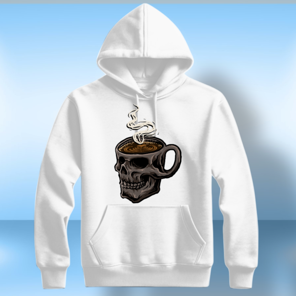 skull coffee mug T-shirt - Image 4