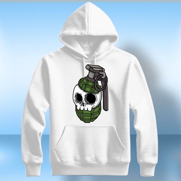 Skull grenade T-shirt - Image 4